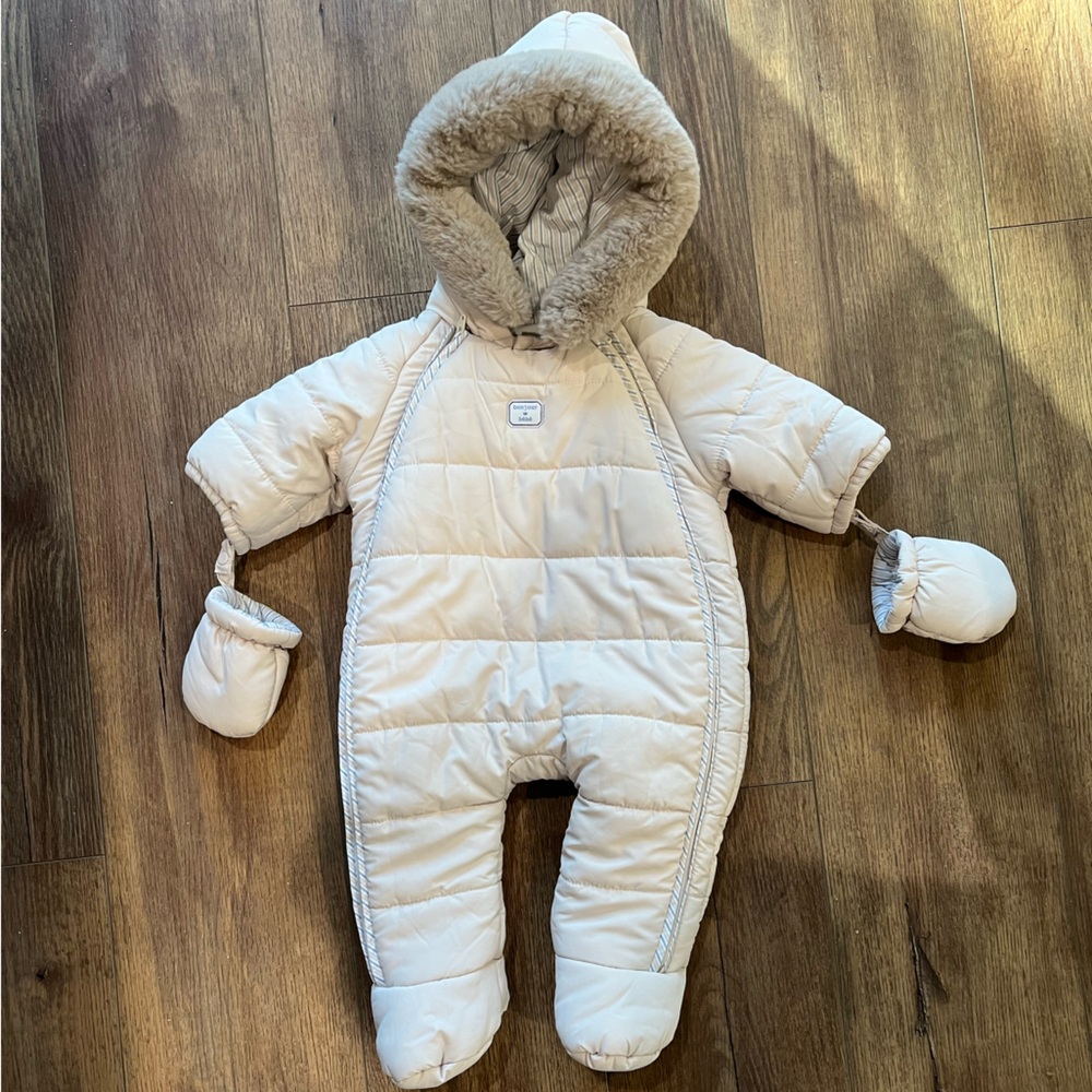 Jacadi Cream Baby Snowsuit